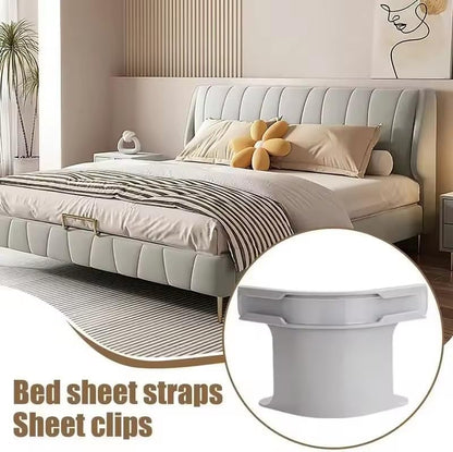 Coopmate® Fitted Bed Sheet Holders Firm Sheet Grip 𝘸𝘪𝘵𝘩 𝘐𝘯𝘷𝘪𝘴𝘪𝘣𝘭𝘦 𝘚𝘵𝘳𝘪𝘱𝘴