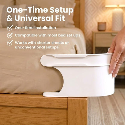 Coopmate® Fitted Bed Sheet Holders Firm Sheet Grip 𝘸𝘪𝘵𝘩 𝘐𝘯𝘷𝘪𝘴𝘪𝘣𝘭𝘦 𝘚𝘵𝘳𝘪𝘱𝘴