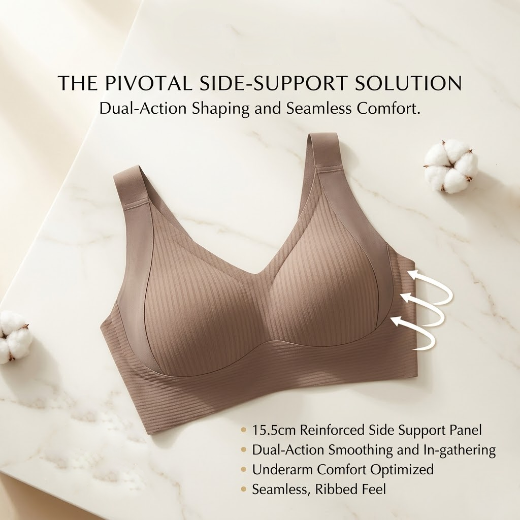 Haromora® Wireless Support Bra – Seamless Comfort ; Adjustable Fit