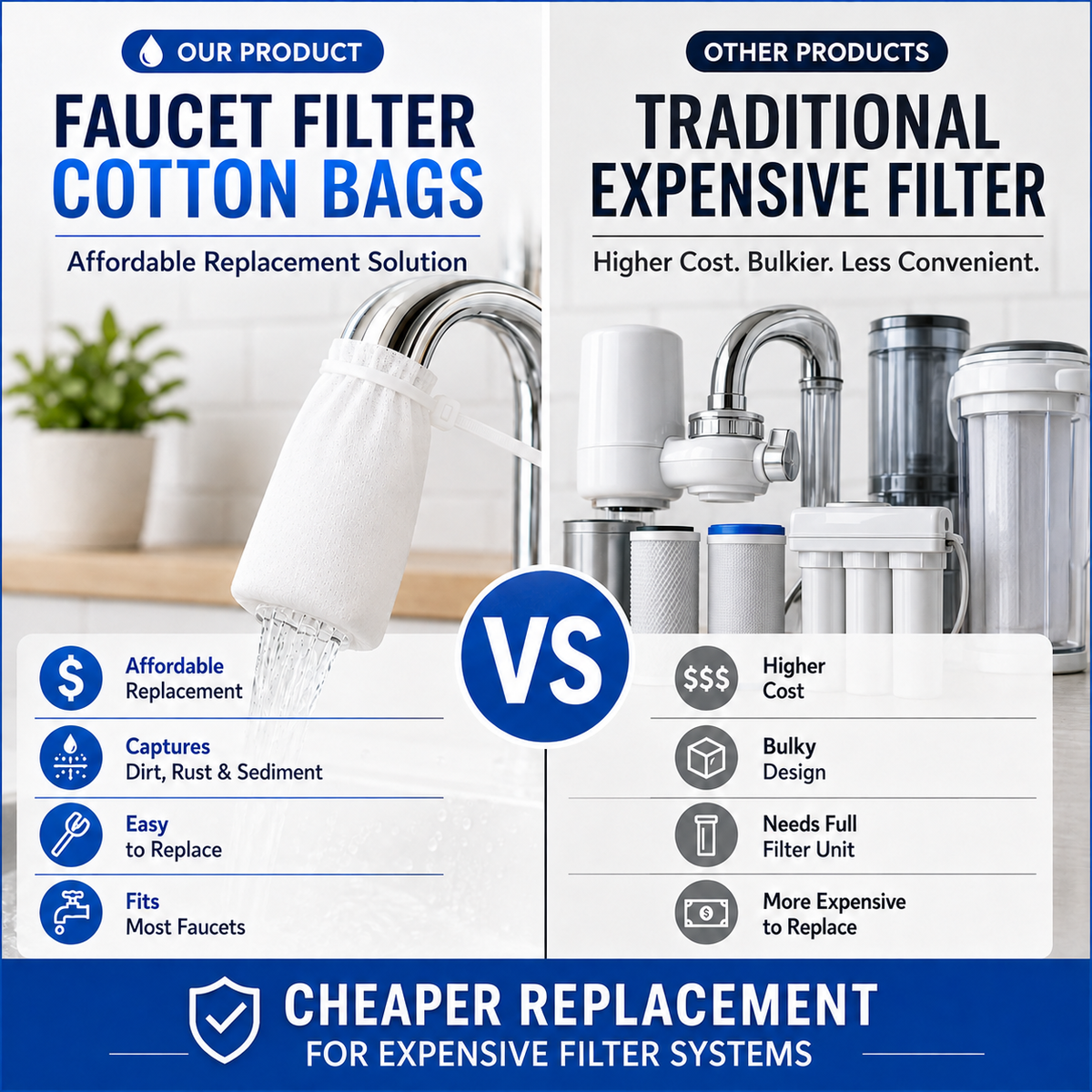 haromora® Faucet Filter with Zip Tie