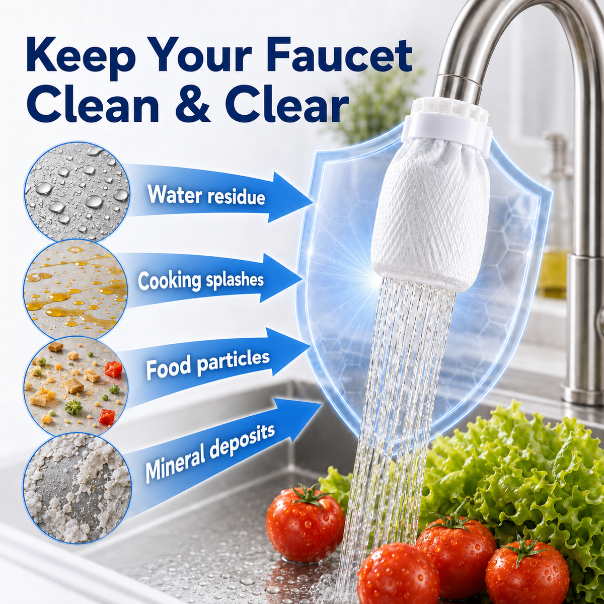 haromora® Faucet Filter with Zip Tie
