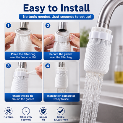 haromora® Faucet Filter with Zip Tie