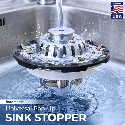 Haromora® Universal 3-in-1 Pop-up Sink Stopper