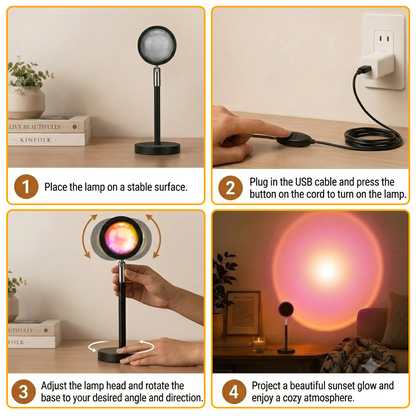Haromora® 16-Color RGB Sunset Projector Lamp