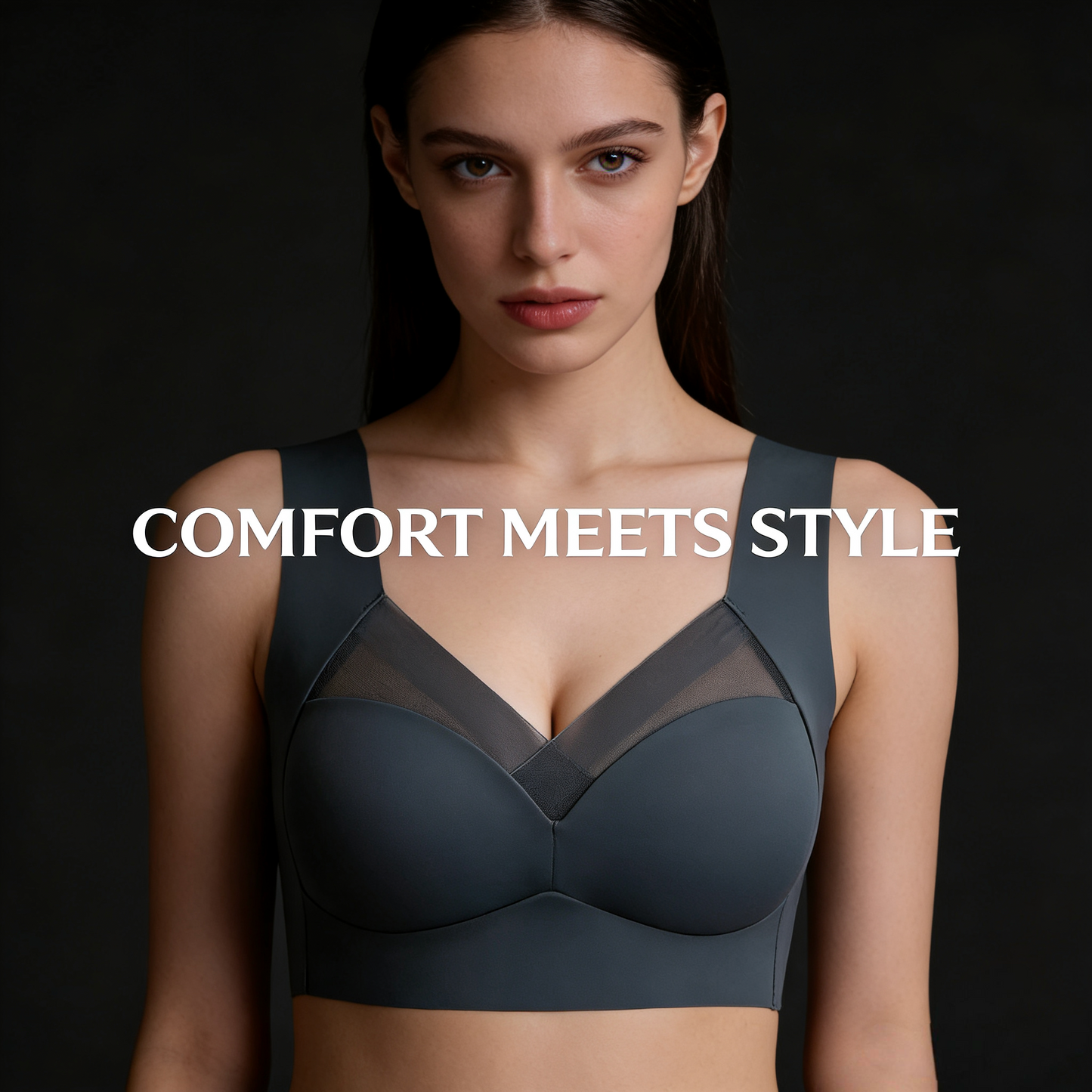 Haromora® Full Support Sport Everyday Bra – Zip Front, Adjustable, Seamless Comfort