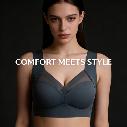 Haromora® Full Support Sport Everyday Bra – Zip Front, Adjustable, Seamless Comfort