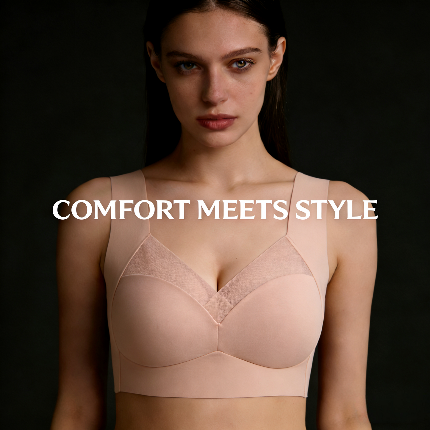 Haromora® Full Support Sport Everyday Bra – Zip Front, Adjustable, Seamless Comfort