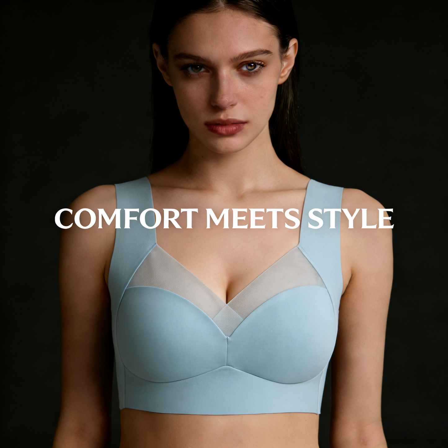 Haromora® Full Support Sport Everyday Bra – Zip Front, Adjustable, Seamless Comfort