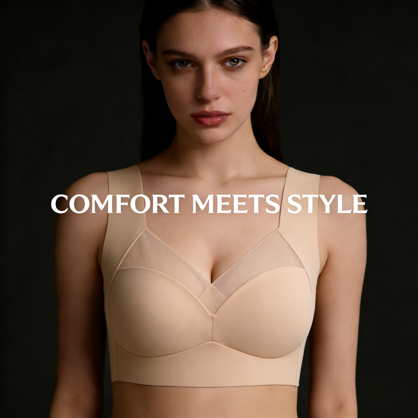 Haromora® Full Support Sport Everyday Bra – Zip Front, Adjustable, Seamless Comfort