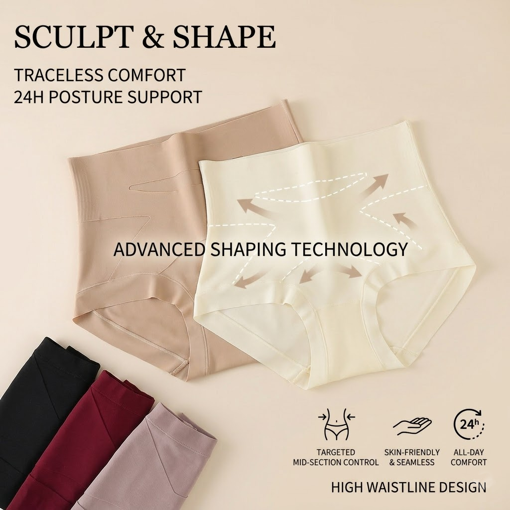 Haromora® High-Waist Seamless Shaping Panties – Comfort Meets Function