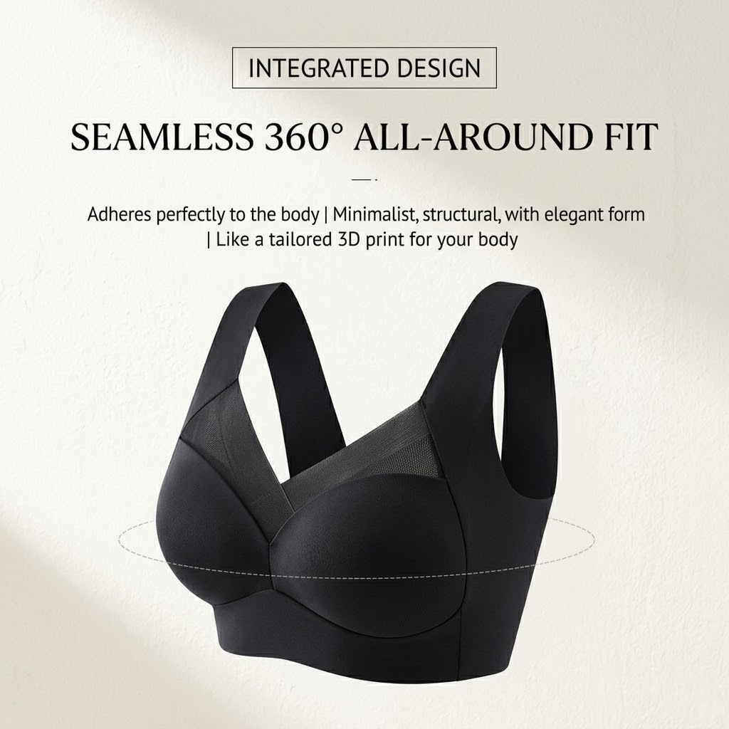 Haromora® Full Support Sport Everyday Bra – Zip Front, Adjustable, Seamless Comfort