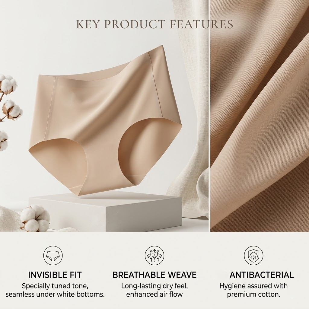 Haromora® Seamless Hipster Panties – Invisible Comfort All Day